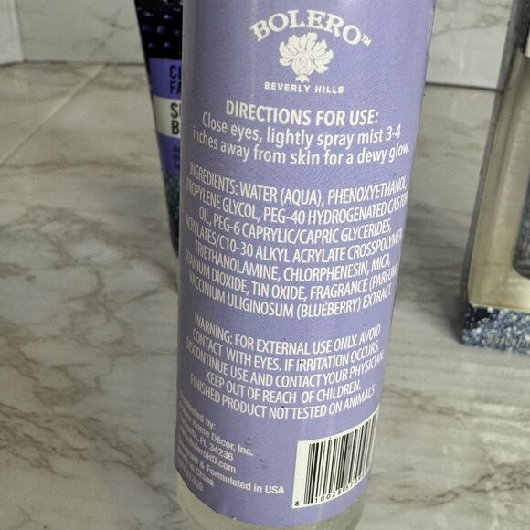 Bolero Beverly Hills Super Berry Clay Mask Jelly Mist Eye Cream 3pc Set Skincare - Picture 6 of 6